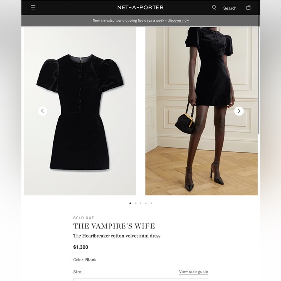 The vampires wife velvet minidress - Picture 2 of 11